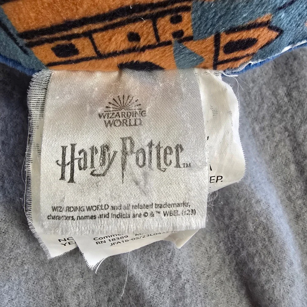 Harry Potter Hogwarts Express Neck Travel Pillow Wizarding World Blue Plush